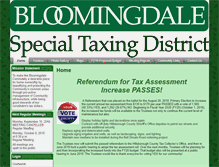 Tablet Screenshot of bloomingdaletaxingdistrict.org